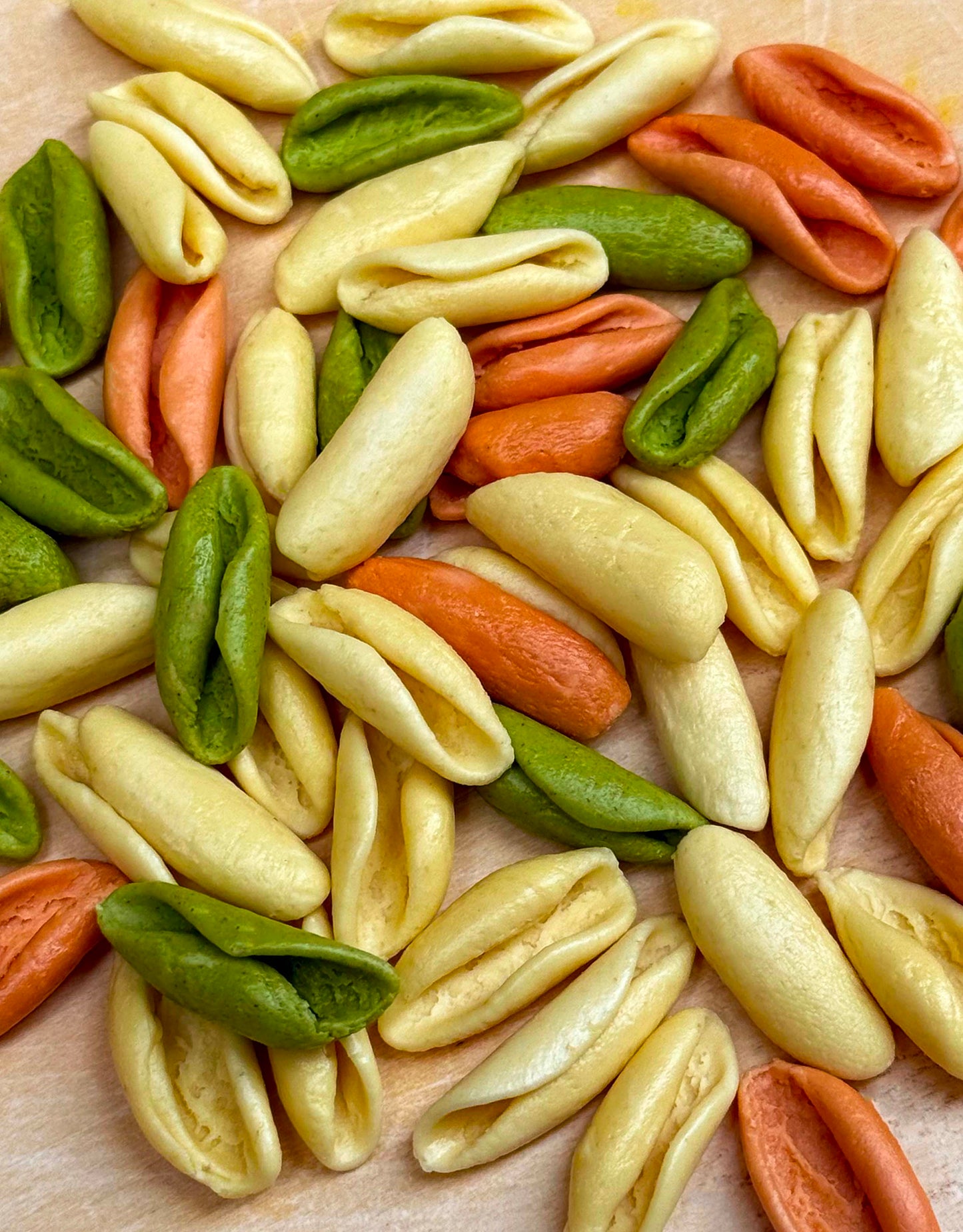 Cavatelli tricolore