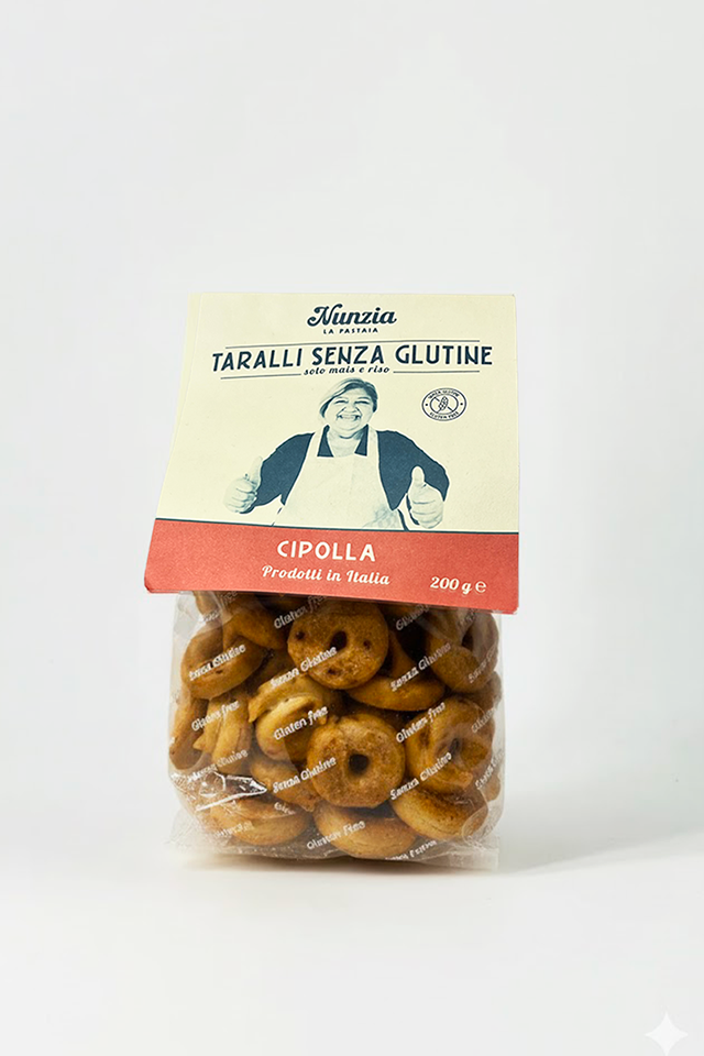 Taralli senza glutine alla cipolla
